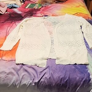 Source Unknown Cream Knit Cardigan